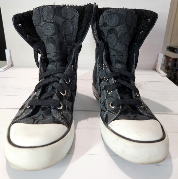 Coach Bonney Sherling Womens High Top - Picture 2 of 14